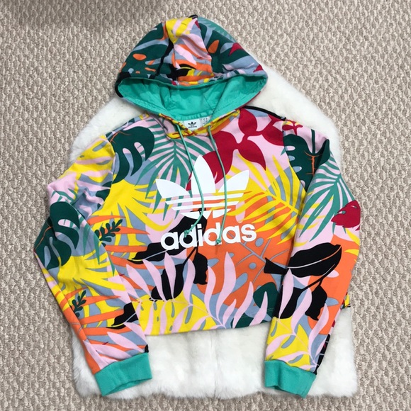 tropicalage cropped hoodie